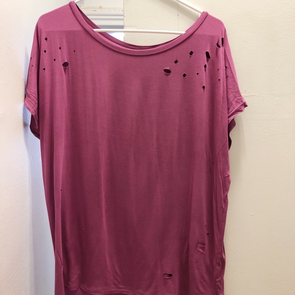 Pink “Ripped” Shirt